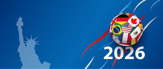 Fototapeta premium Fussball Soccer 2026