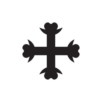 Black cross icon