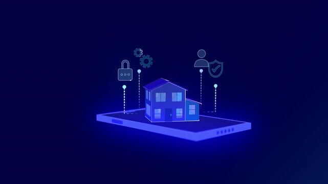 Smart home technology controlling house remotely