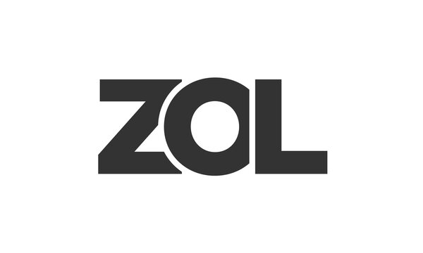 ZOL logo design template with strong and modern bold text. Initial based vector logotype featuring simple and minimal typography. Trendy company identity.