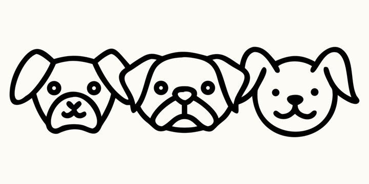 Cute cartoon vector illustration of a panda and dog character with a heart and teddy bear face design for a fun wildlife zoo art drawing.