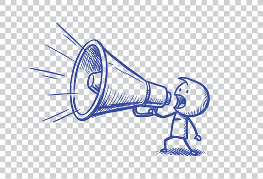 A 3d red megaphone loudspeaker icon isolated on a white background as a business communication symbol for a loud announcement or sound warning message