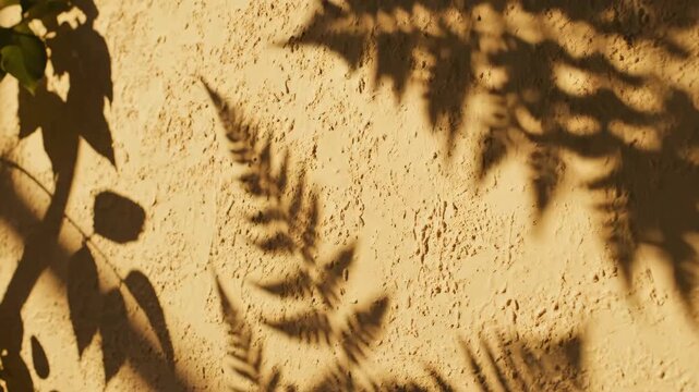 Leaf shadow pattern on sand natural abstract texture