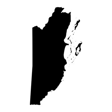 belize map silhouette