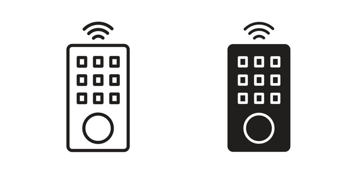 Remote control icon. modern vector symbols set