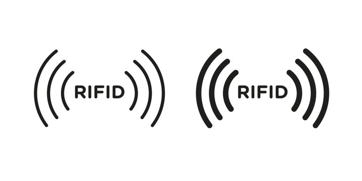 RFID icon. modern vector symbols set