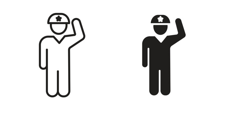 Salute icon. modern vector symbols set