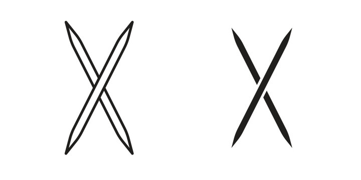 Toothpick icon. modern vector symbols set