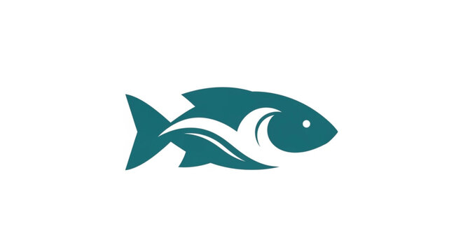 A minimalist teal fish logo featuring a sleek silhouette with an integrated wave motif in negative space. This clean, modern graphic symbolizes aquatic life, water conservation, and maritime themes.