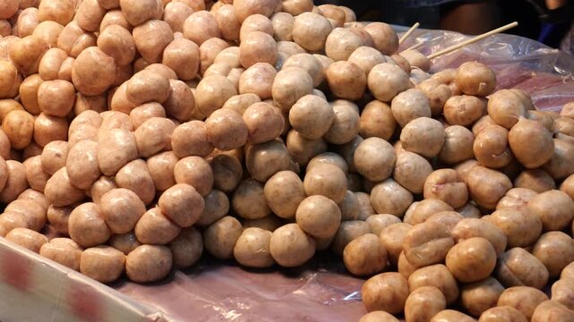 Thai Northeastern sausages, Thai street food