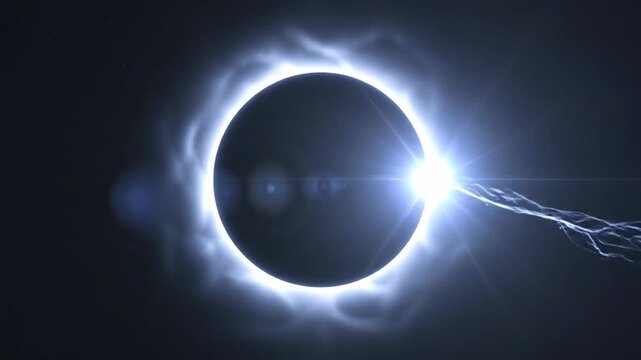 Total Solar Eclipse Corona Bright Star Flare Cosmic Event Celestial Body