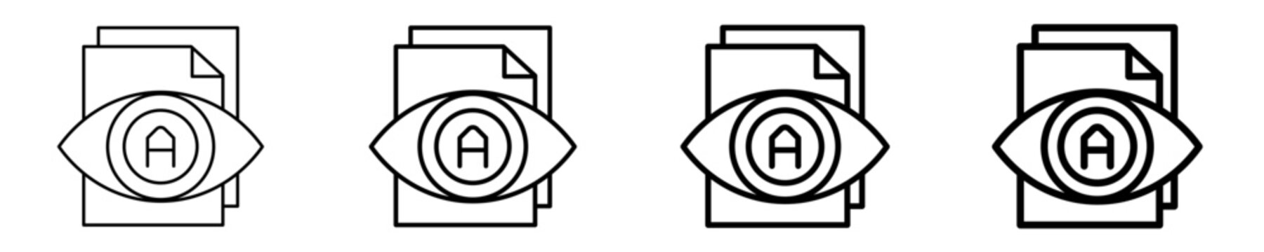 Eye Icon Set Different Style Collection
