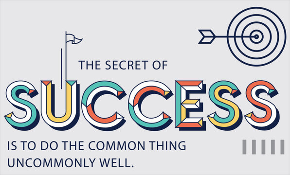 success vector wall graphic design 