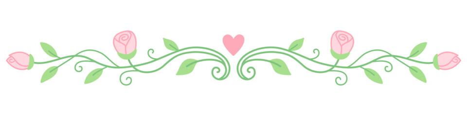 Heart and Floral Ornament  © Nafisa
