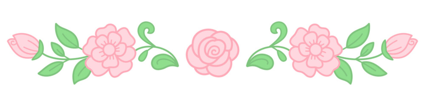 spring flowers vector illustration ornaments 