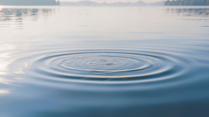 Fototapeta premium Clear water with sunlight reflections and ripples, minimal natural texture suitable for banner, website, background, advertising, article 