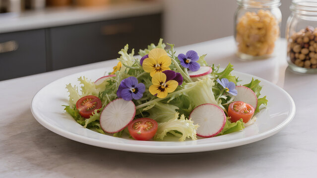 Salade de Fleurs Comestibles
