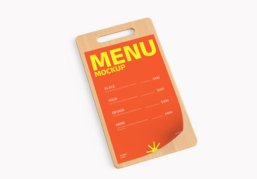 Modern Restaurant Menu Mockup