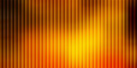 A close-up view of ribbed glass illuminated by a warm glowing light that transitions from deep orange to bright yellow creating a textured abstract background © Ubay