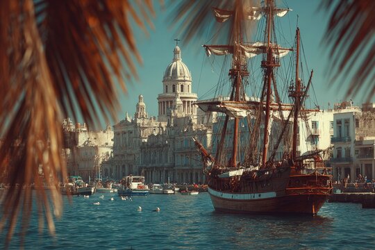 Separated by policy: the timeless aura of cuba. Luxury portrait. Embargoed cuba with a nostalgic blend of natural beauty and tension. Rich texture. Glamorous lifestyle.