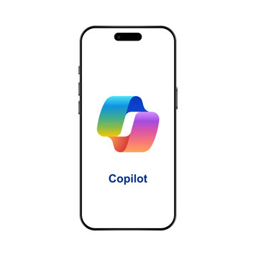 Microsoft Copilot logo on a smartphone screen, Microsoft 365 Copilot is an artificial intelligence assistant for Microsoft 365 apps and services