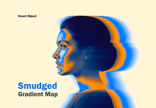 Smudged Gradient Map Photo Effect