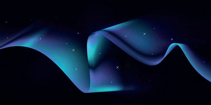The fluttering lights of the aurora danced across the star-studded night sky