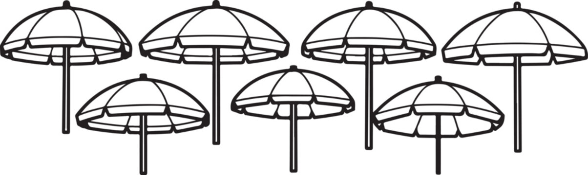 Perspective drawings of architectural arch designs with structural supports Vector
