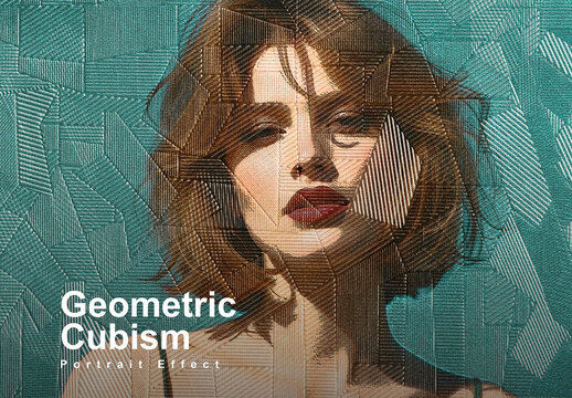 Geometric Cubism Photo Effect