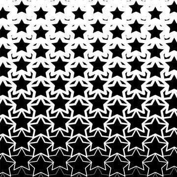 Striking star pattern with bold contrast and flowing depth