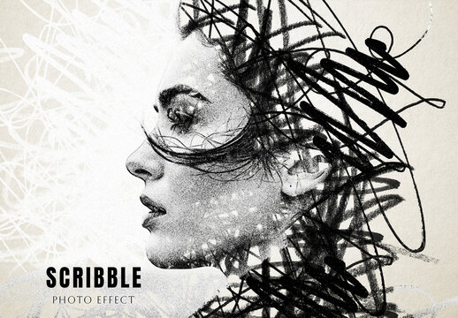 Scribble Portrait Photo Effect
