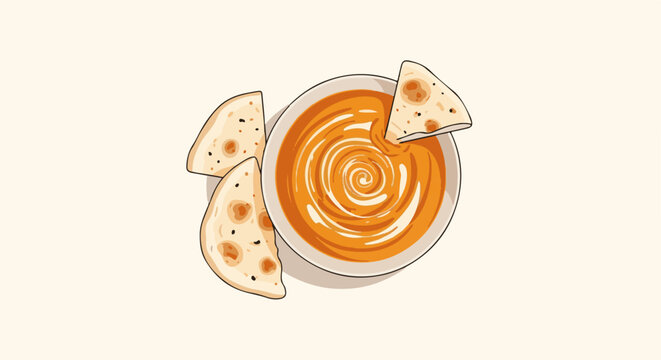 Bowl of cheesy dip with tortilla chips