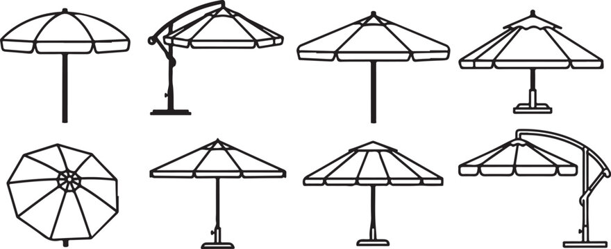 Various geometric structures and frameworks with different shapes and supports Vector