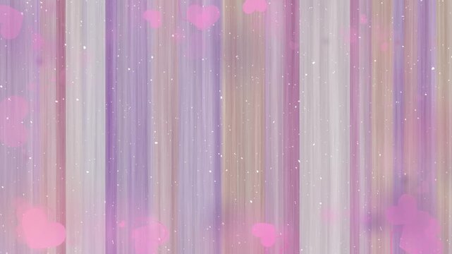 Romantic Glitter Heart Background, Dreamy Pastel Stripe Texture, Ethereal Pink Purple Abstract, Whimsical Sparkling Pattern Design