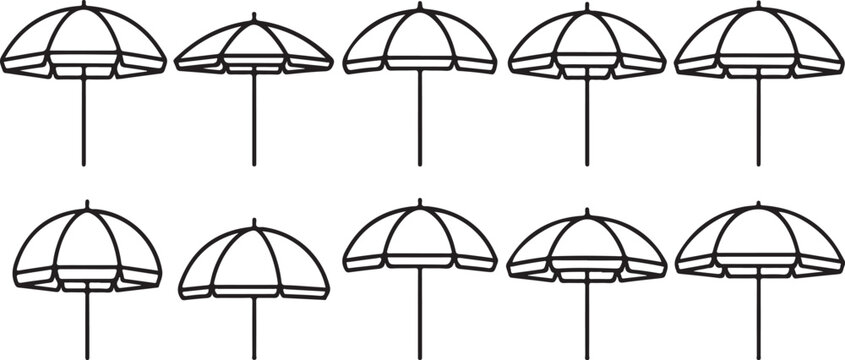 Diagram of mechanical systems with arches and levers in various configurations Vector