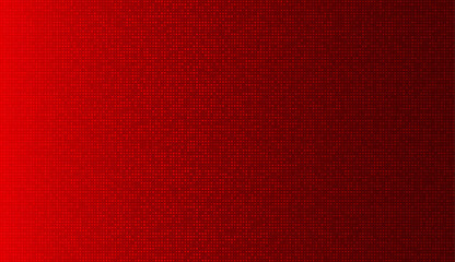 Fototapeta premium Red pixel texture with glowing grid pattern on dark gradient background