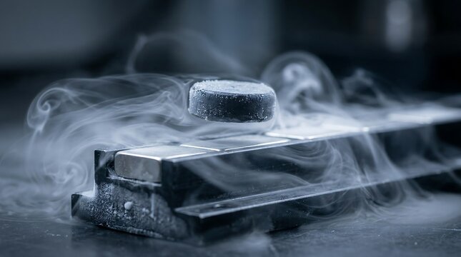 Yttrium Barium Copper Oxide Superconductor Levitation