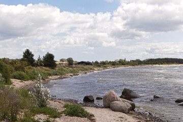 Obraz premium naturbelassene Küste an der Ostsee