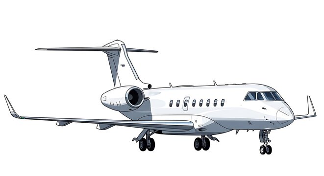 Private Jet Airplane Aircraft.