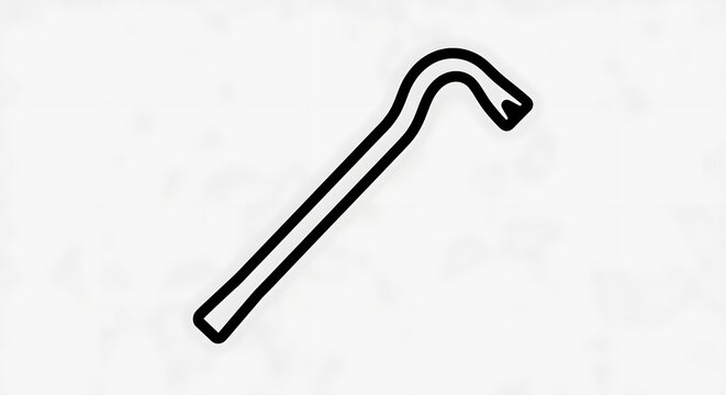 Black line icon wrench tool.
