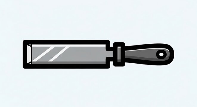 Utility knife with handle.