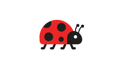Obraz premium Ladybug Insect Red Black Spots.