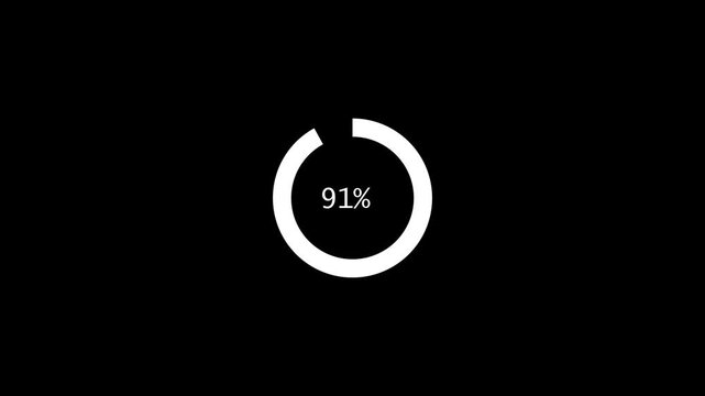 Loading animation, circle loading icon, circle loading, circular loading mark on black background