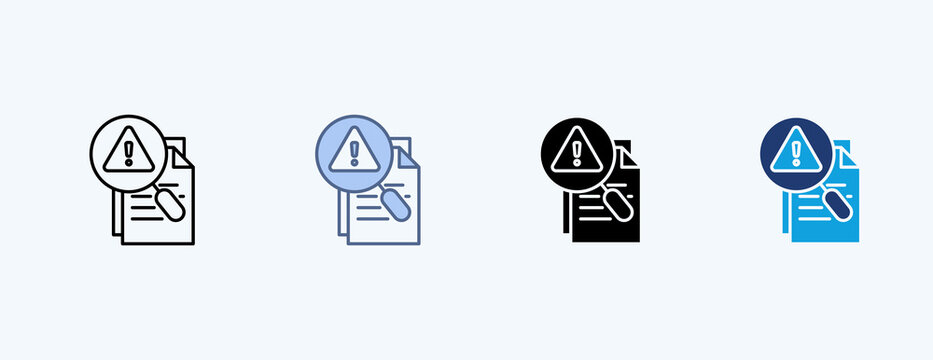 Risk Analysis Multiple Icon