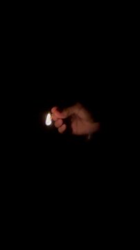 hand with fire