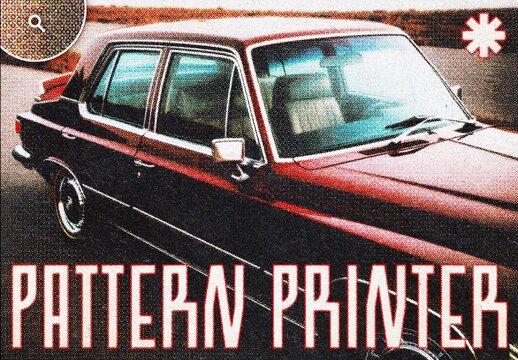 Pattern Grain Photo Effect Mockup