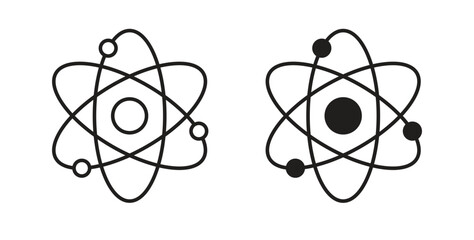 Physics icon in line design. Editable stroke icon. © kia