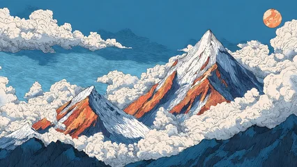 mountain landscape with blue sky © Yash