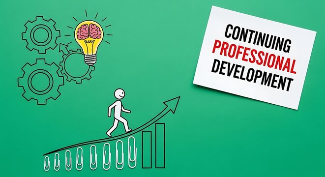 Continuing professional development journey leading to growth and innovative ideas