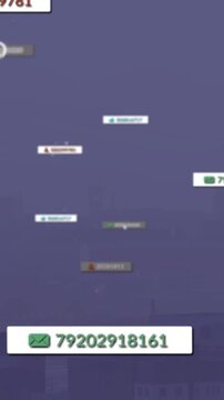 Vertical video: Cursor clicking label banner expanding revealing phone number for contact tech UI